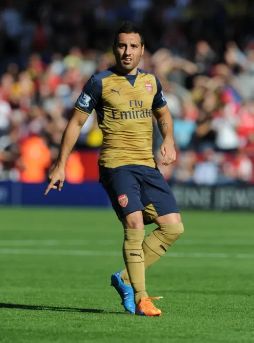 Framed Print : Santi Cazorla: In Action Against Leicester City, Premier League 2015 / 16 Framed Print : Santi Cazorla: In Action Against Leicester City, Premier League 2015 / 16