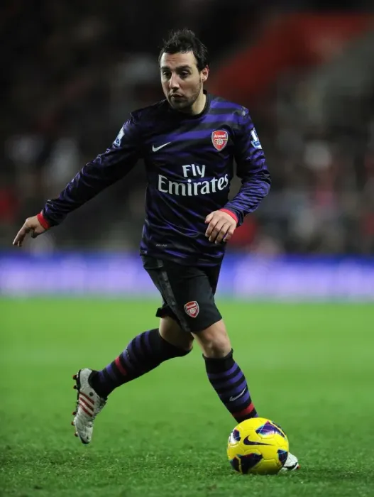 Framed Print : Santi Cazorla in Action: Southampton vs Arsenal, Premier League 2012-13