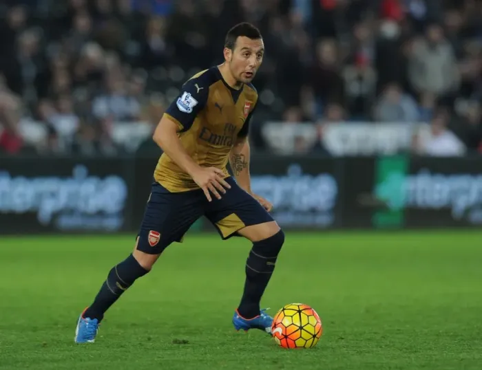Framed Print : Santi Cazorla: In Action Against Swansea City, 2015-16 Premier League Framed Print : Santi Cazorla: In Action Against Swansea City, 2015-16 Premier League