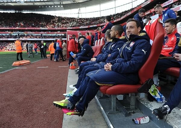 Santi Cazorla on the Arsenal Bench: Premier League 2015-16