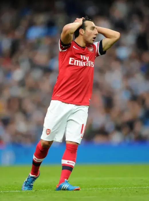 Framed Print : Santi Cazorla (Arsenal). Manchester City 1: 1 Arsenal. Barclays Premier League
