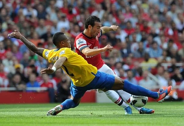 Santi Cazorla (Arsenal) Nathaniel Clyne (Soton). Arsenal 6:1 Southampton