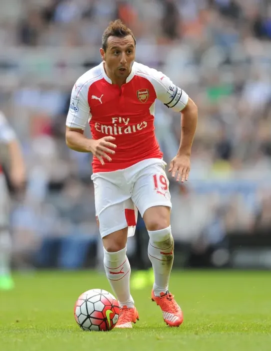 Framed Print : Santi Cazorla: Arsenal Star in Action against Newcastle United, Premier League 2015-16