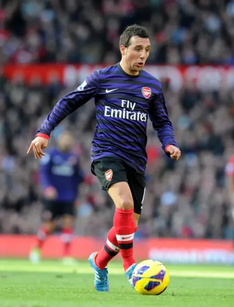 Arsenal Star Santi Cazorla Print (Manchester United v Arsenal 2012
