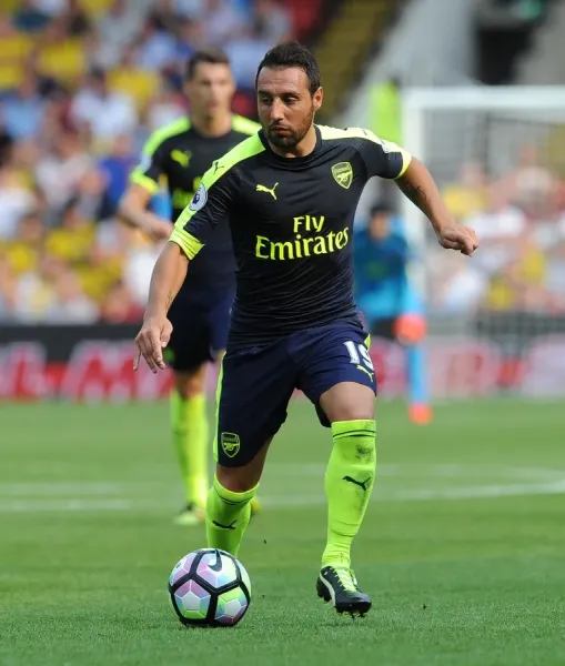 Arsenal FC Print: Santi Cazorla (Arsenal) v Watford, Art