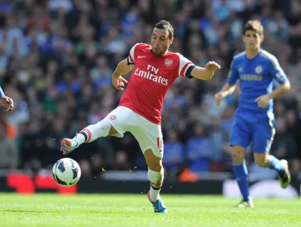 Arsenal Print: Santi Cazorla (Arsenal v Chelsea Art - Main Image