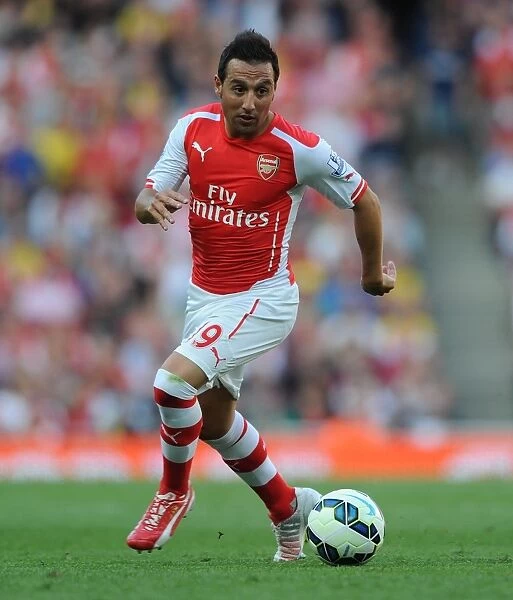 Santi Cazorla: Arsenal's Midfield Maestro in Action against Crystal Palace, Premier League 2014 / 15