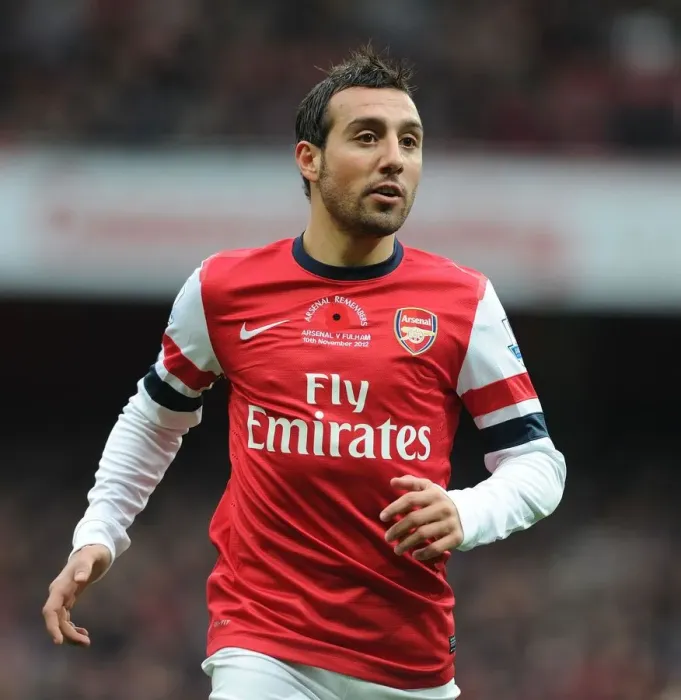 Framed Print : Santi Cazorla: Arsenal's Midfield Maestro in Action against Fulham, Premier League 2012-13