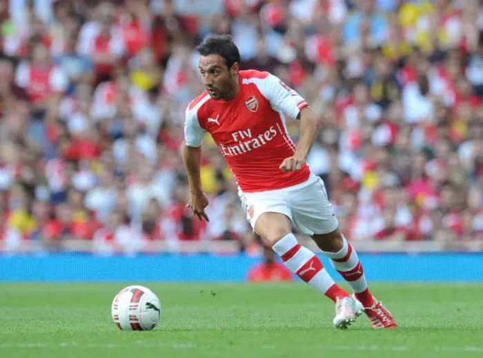 Framed Print : Santi Cazorla: Arsenal's Midfield Maestro in Action Against AS Monaco, Emirates Cup 2014 Framed Print : Santi Cazorla: Arsenal's Midfield Maestro in Action Against AS Monaco, Emirates Cup 2014