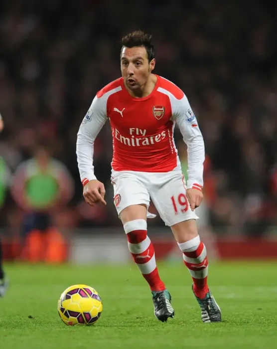 Framed Print : Santi Cazorla: Arsenal's Midfield Maestro in Action Against Southampton (2014-15)