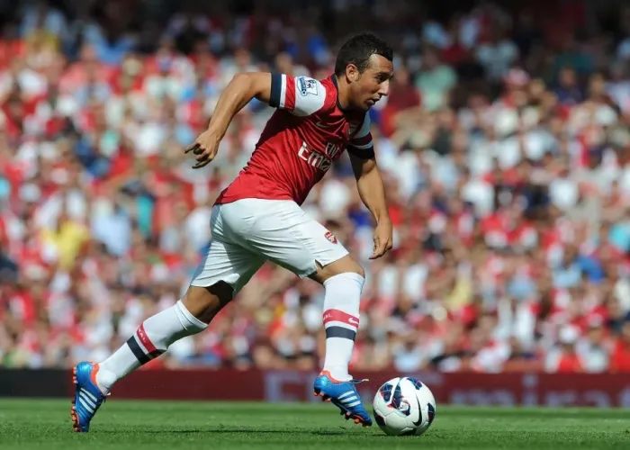 Framed Print : Santi Cazorla: Arsenal's Midfield Maestro in Action Against Sunderland, Premier League 2012-13 Framed Print : Santi Cazorla: Arsenal's Midfield Maestro in Action Against Sunderland, Premier League 2012-13