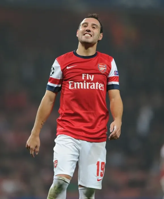 Framed Print : Santi Cazorla: Arsenal's Midfield Maestro Shines Against Schalke 04 in 2012-13 Champions League