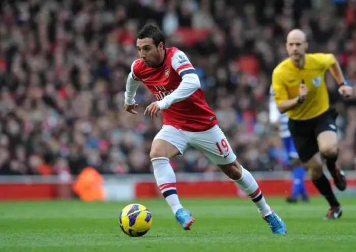 Framed Print : Santi Cazorla: Arsenal's Premier League Star in Action