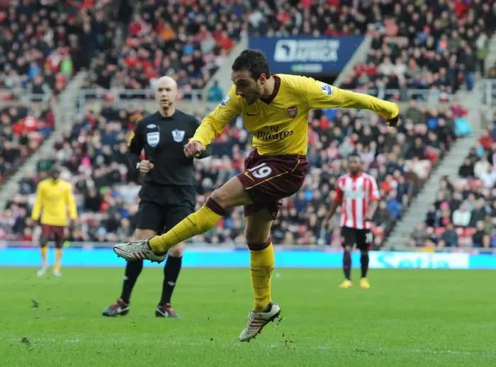 Framed Print : Santi Cazorla Scores: Arsenal Triumph Over Sunderland in Premier League (2012-13)