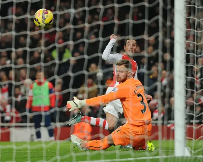Framed Print : Santi Cazorla Scores Arsenal's Third Goal vs. Newcastle United (December 2014) Framed Print : Santi Cazorla Scores Arsenal's Third Goal vs. Newcastle United (December 2014)