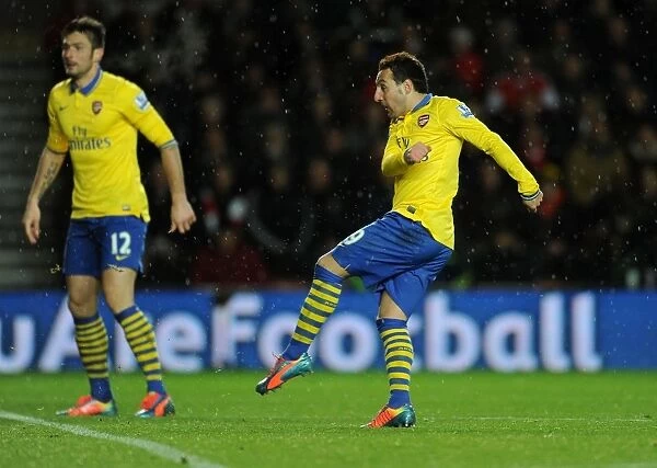 Santi Cazorla Scores Arsenal's Second Goal Against Southampton (2013-14)