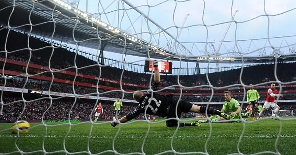 Santi Cazorla Scores Arsenal's Second Goal Against Aston Villa (2012-13)