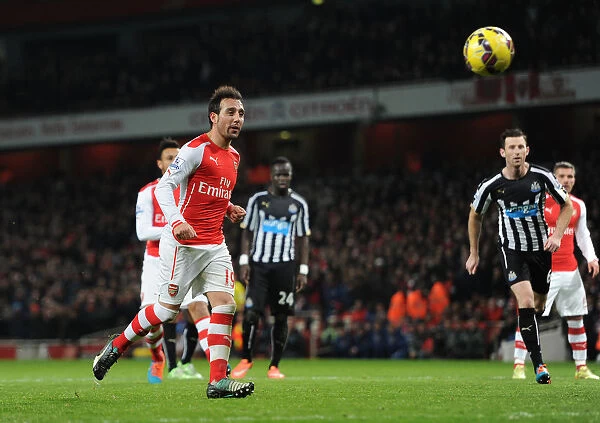 Santi Cazorla Scores Double from Penalty Spots: Arsenal vs Newcastle United, Premier League 2014 / 15