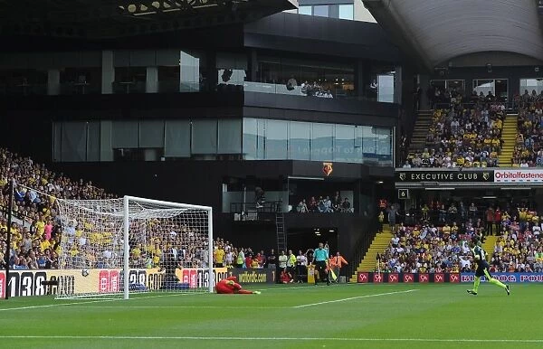 Santi Cazorla Scores First Goal: Arsenal's Triumph over Watford (2016-17)