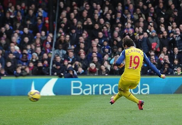 Santi Cazorla Scores Penalty: Crystal Palace vs. Arsenal, Premier League 2014-15