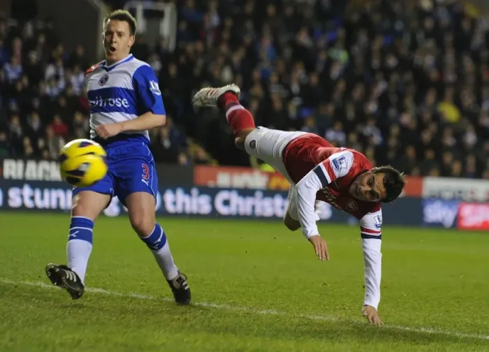 Framed Print : Santi Cazorla Scores the Second: Reading vs. Arsenal, Premier League 2012-13 Framed Print : Santi Cazorla Scores the Second: Reading vs. Arsenal, Premier League 2012-13