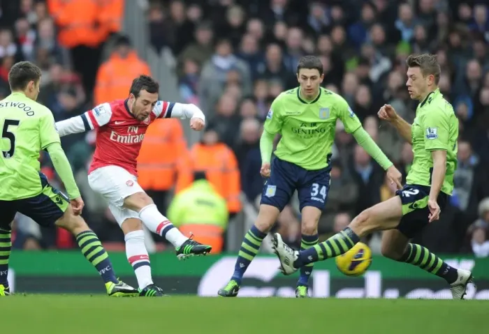 Framed Print : Santi Cazorla Scores Stunner: Arsenal vs. Aston Villa, Premier League 2012-13 Framed Print : Santi Cazorla Scores Stunner: Arsenal vs. Aston Villa, Premier League 2012-13