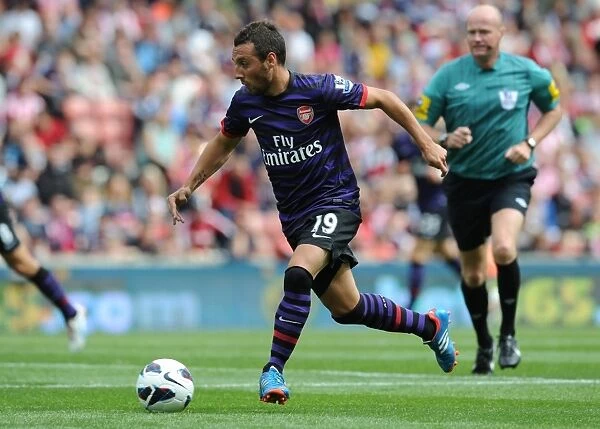 Santi Cazorla: Star Midfielder in Action for Arsenal vs Stoke City, Premier League 2012-13