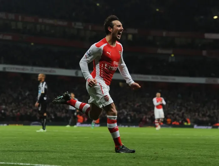 Framed Print : Santi Cazorla's Brace: Arsenal's Triumph over Newcastle United (2014 / 15)