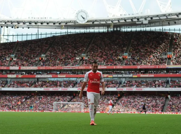 Framed Print : Santi Cazorla's Brilliant Performance: Arsenal v Stoke City (2015-16)
