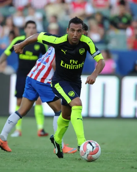 Framed Print : Santi Cazorla's Brilliant Performance: Arsenal vs CD Guadalajara Pre-Season Clash