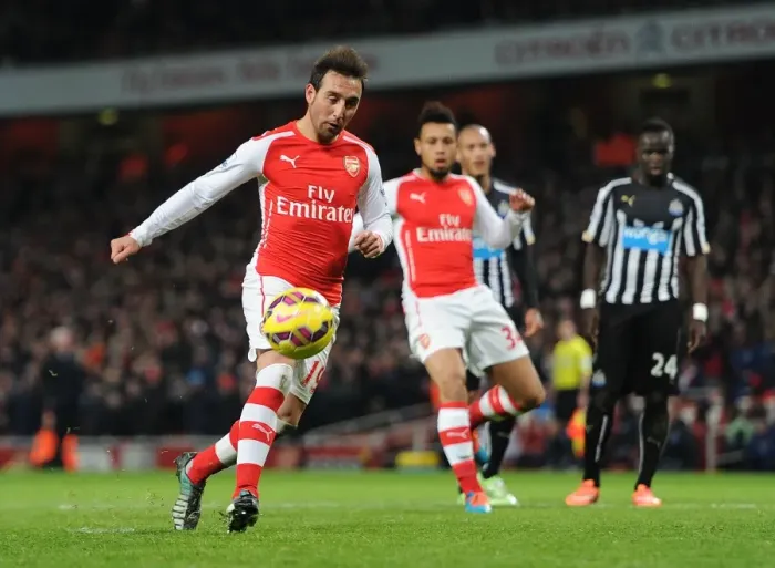 Framed Print : Santi Cazorla's Double from the Penalty Spot: Arsenal's Triumph over Newcastle United, Premier League 2014 / 15 Framed Print : Santi Cazorla's Double from the Penalty Spot: Arsenal's Triumph over Newcastle United, Premier League 2014 / 15