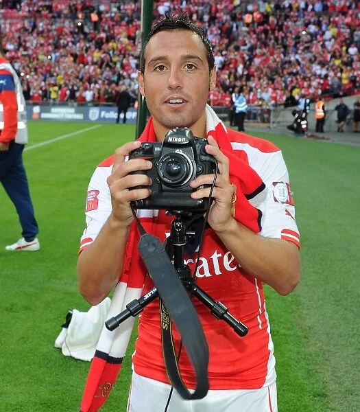 Santi Cazorla's Emotional Moment after Arsenal's FA Community Shield Defeat to Manchester City