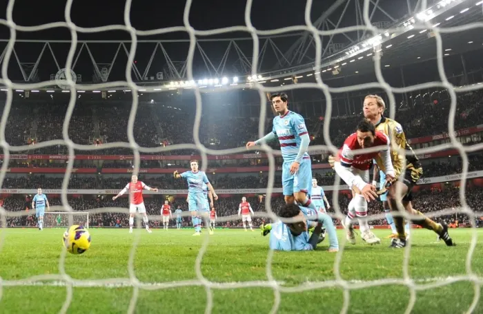 Framed Print : Santi Cazorla's Game-Changing Backheel Goal: Arsenal vs. West Ham United (2012-13)