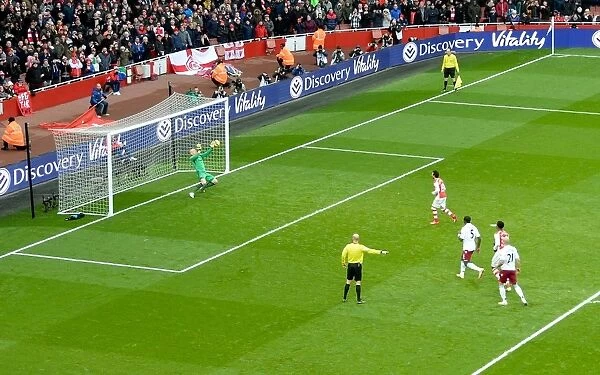 Santi Cazorla's Game-Winning Penalty: Arsenal's Victory over Aston Villa (2015)