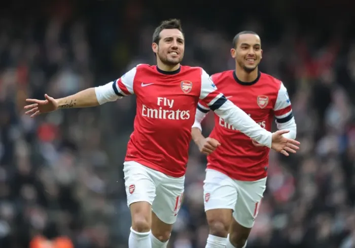 Framed Print : Santi Cazorla's Goal: Arsenal vs. Aston Villa, Premier League 2012-13 Framed Print : Santi Cazorla's Goal: Arsenal vs. Aston Villa, Premier League 2012-13