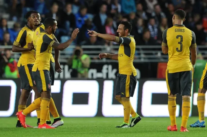 Framed Print : Santi Cazorla's Goal: Arsenal's Victory in Pre-Season Friendly against Viking FK (2016, Stavanger, Norway) Framed Print : Santi Cazorla's Goal: Arsenal's Victory in Pre-Season Friendly against Viking FK (2016, Stavanger, Norway)