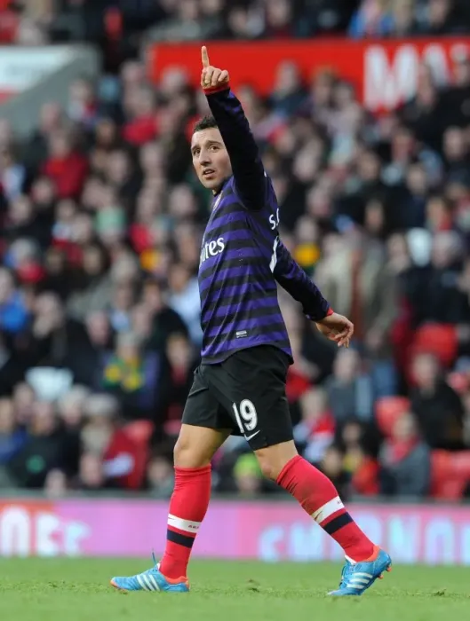 Framed Print : Santi Cazorla's Goal: Manchester United vs. Arsenal, Premier League 2012-13 Framed Print : Santi Cazorla's Goal: Manchester United vs. Arsenal, Premier League 2012-13