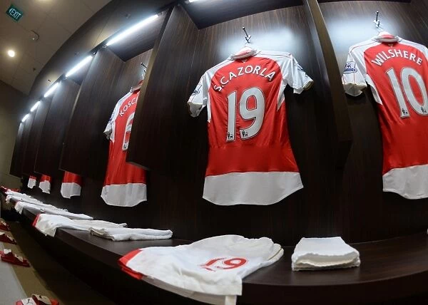 Santi Cazorla's Hanging Jersey: Arsenal FC at the Barclays Asia Trophy, Singapore 2015