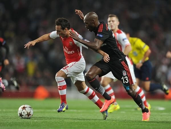 Santi Cazorla's Masterful Run: Outsmarting Atiba Hutchinson in Arsenal's UEFA Champions League Victory