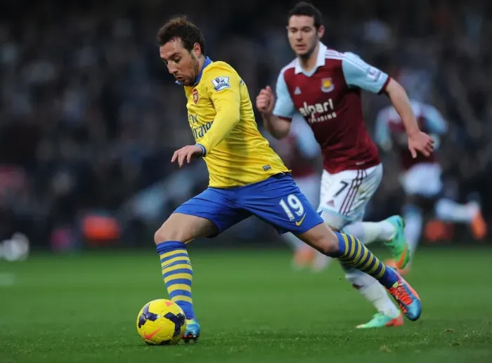 Framed Print : Santi Cazorla's Midfield Masterclass: Arsenal's Victory Over West Ham United (December 2013)