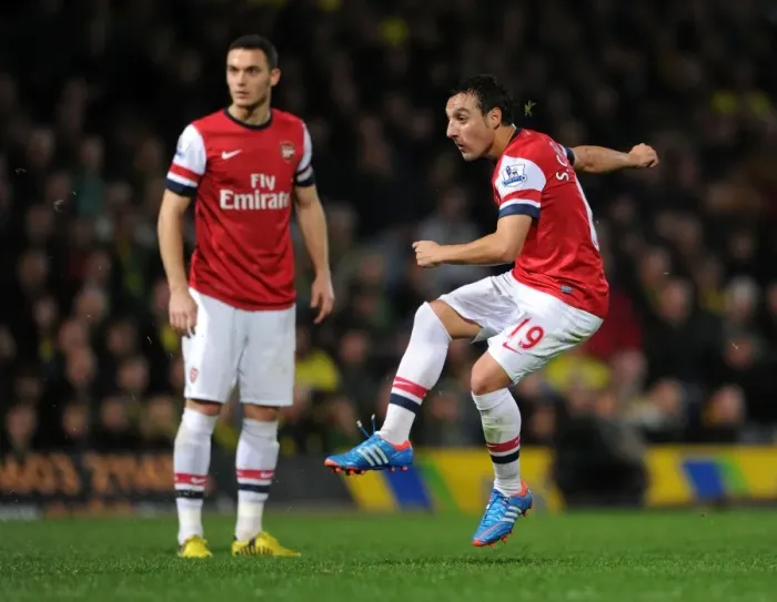 Framed Print : Santi Cazorla's Radiant Performance: Arsenal's Dominance over Norwich City (2012-13)