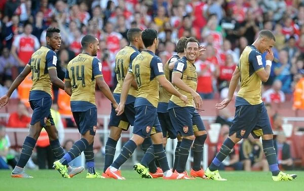 Santi Cazorla's Six-Goal Onslaught: Arsenal's Emirates Cup Victory over Olympique Lyonnais (2015 / 16)