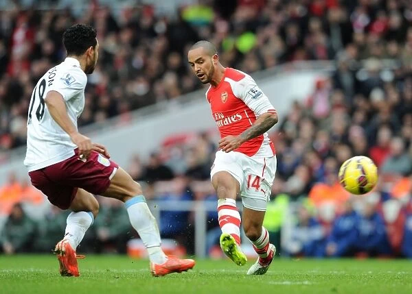 Santi Cazorla's Stunner: Arsenal's Triumphant 3-0 Over Aston Villa, February 2015