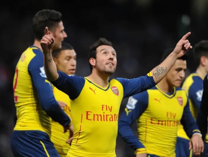 Framed Print : Santi Cazorla's Thrilling Goal: Arsenal's Triumph Over Manchester City, Premier League 2014-15 Framed Print : Santi Cazorla's Thrilling Goal: Arsenal's Triumph Over Manchester City, Premier League 2014-15