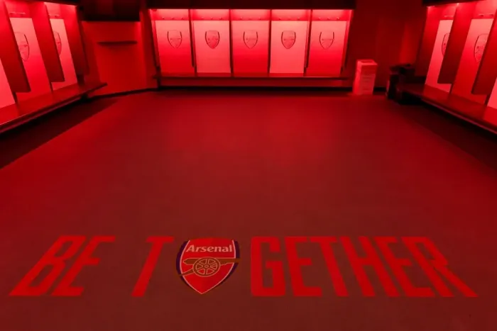 Framed Print : Behind the Scenes: Arsenal Changing Room Before FA Community Shield (2017-18) vs. Chelsea