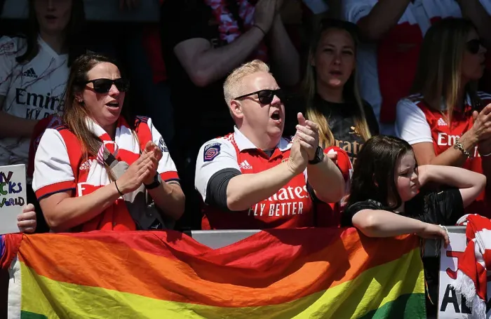 Framed Print : Sea of Arsenal Fans: Arsenal Women Take on Aston Villa in FA Women's Super League Showdown Framed Print : Sea of Arsenal Fans: Arsenal Women Take on Aston Villa in FA Women's Super League Showdown