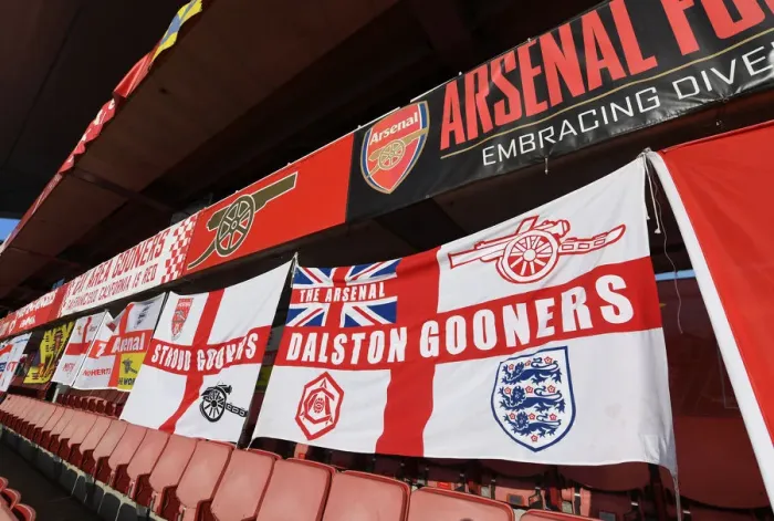 Framed Print : Sea of Pride: Arsenal Fans Await Kick-off vs West Ham United, Premier League 2020-21 Framed Print : Sea of Pride: Arsenal Fans Await Kick-off vs West Ham United, Premier League 2020-21