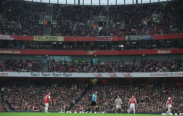 Sea of Pride: Arsenal Fans Unite at Emirates Stadium, 2011-12 Premier League