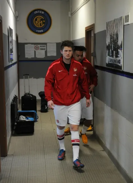 Framed Print : Sead Hajrovic (Arsenal) before the match. Inter Milan U19 0: 1 Arsenal U19. NextGen Series