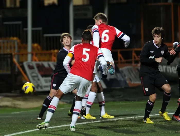 Framed Print : Sead Hajrovic Scores First Goal: Arsenal U19 vs Athletico Bilbao U19 - NextGen Series Framed Print : Sead Hajrovic Scores First Goal: Arsenal U19 vs Athletico Bilbao U19 - NextGen Series